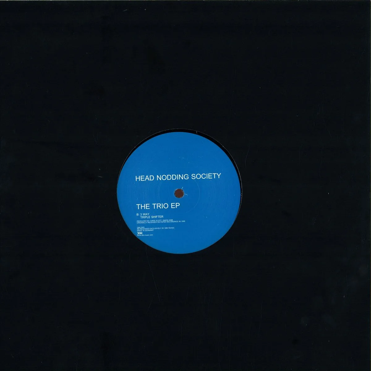 Back cover — Head Nodding Society — The Trio Ep
