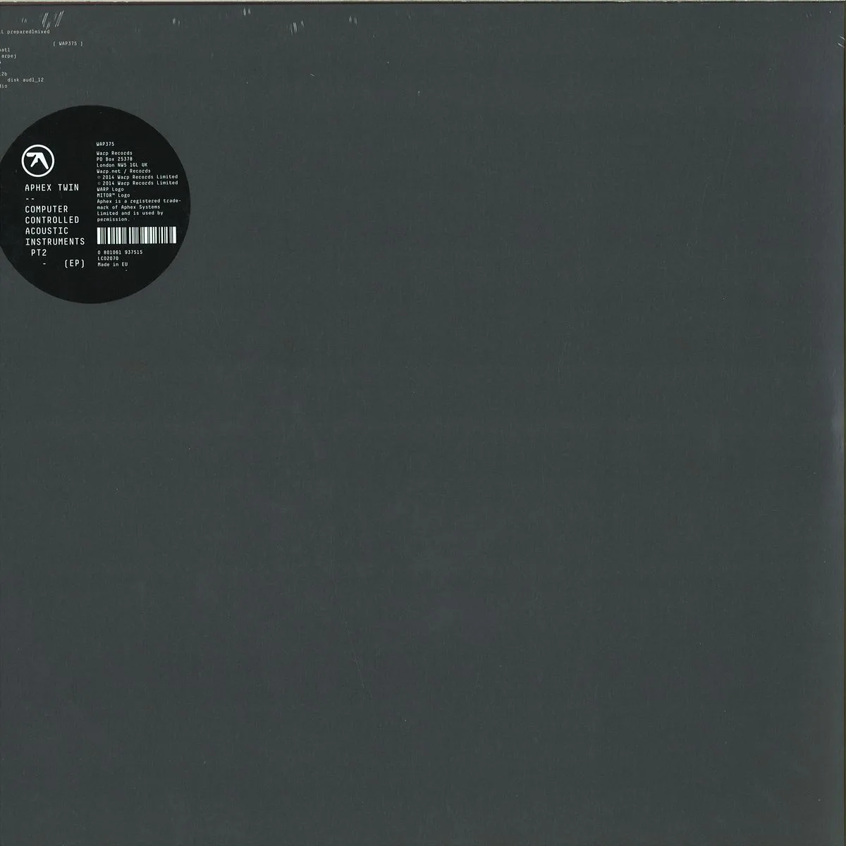 Aphex Twin — Computer Controlled Acoustic Instrumentals Pt2 Ep