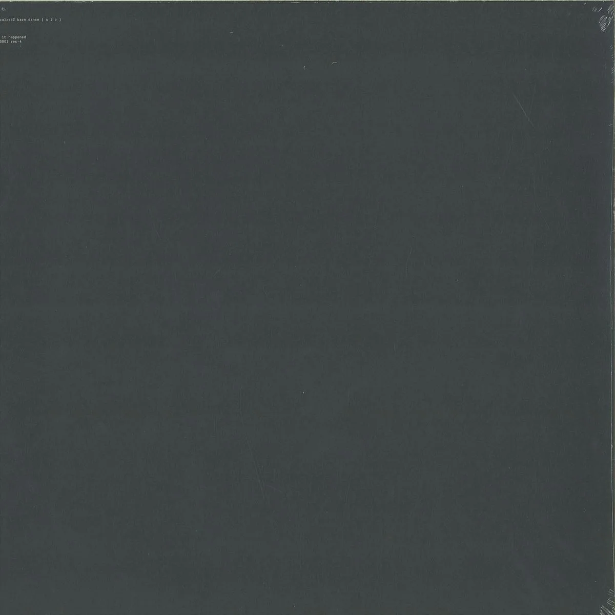 Back cover — Aphex Twin — Computer Controlled Acoustic Instrumentals Pt2 Ep