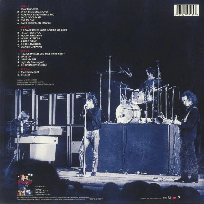 Back cover — The DOORS — Live At The Bowl '68