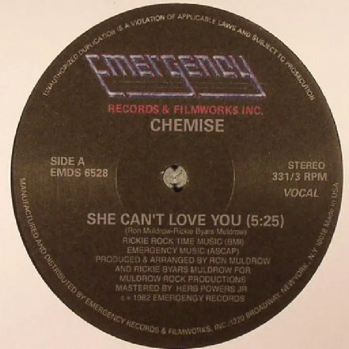 Front cover — CHEMISE — She Can't Love You