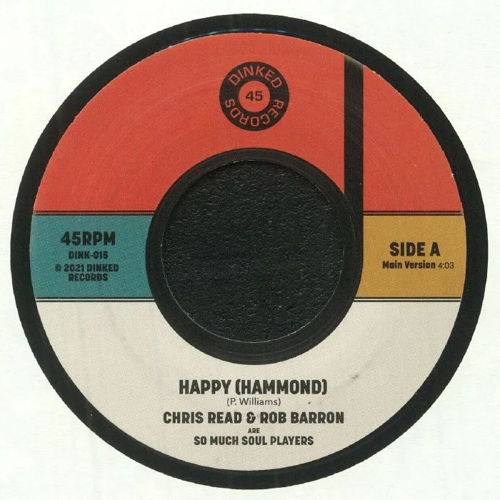 Front cover — SO MUCH SOUL PLAYERS aka CHRIS READ & ROB BARRON — Happy (Hammond)