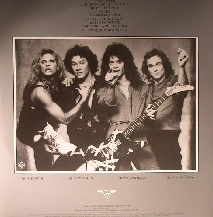 Back cover — VAN HALEN — Women & Children First (remastered)