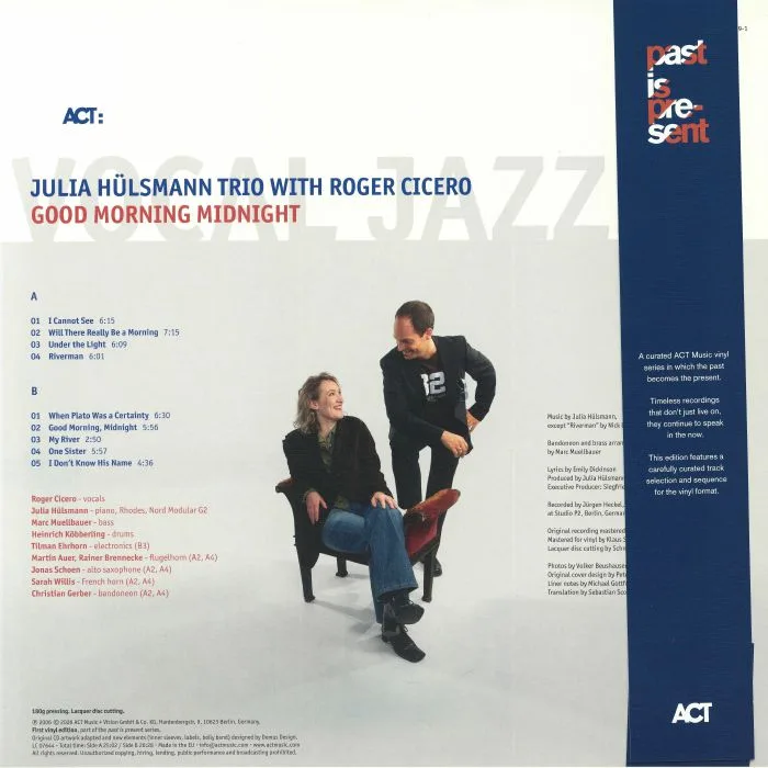 Обратная сторона обложки — JULIA HULSMANN TRIO with ROGER CICERO — Good Morning Midnight