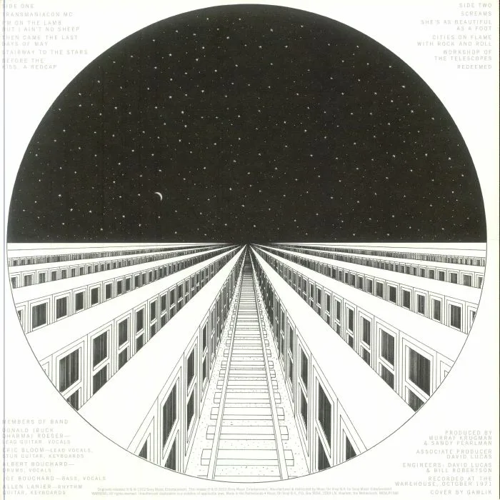 Back cover — BLUE OYSTER CULT — Blue Oyster Cult