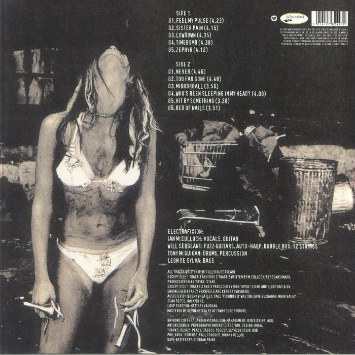 Back cover — ELECTRAFIXION — Burned (Record Store Day RSD 2024)
