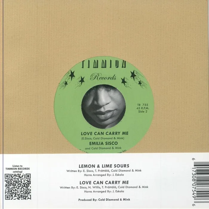Back cover — Emilia SISCO / COLD DIAMOND & MINK — Lemon & Lime Sours