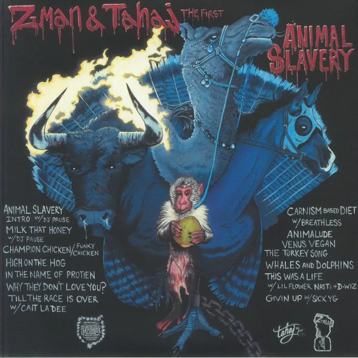 Обратная сторона обложки — Z MAN / TAHAJ THE FIRST — Animal Slavery