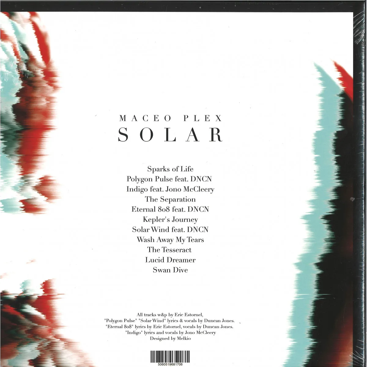 Обратная сторона обложки — Maceo Plex — Solar LP 2x12"