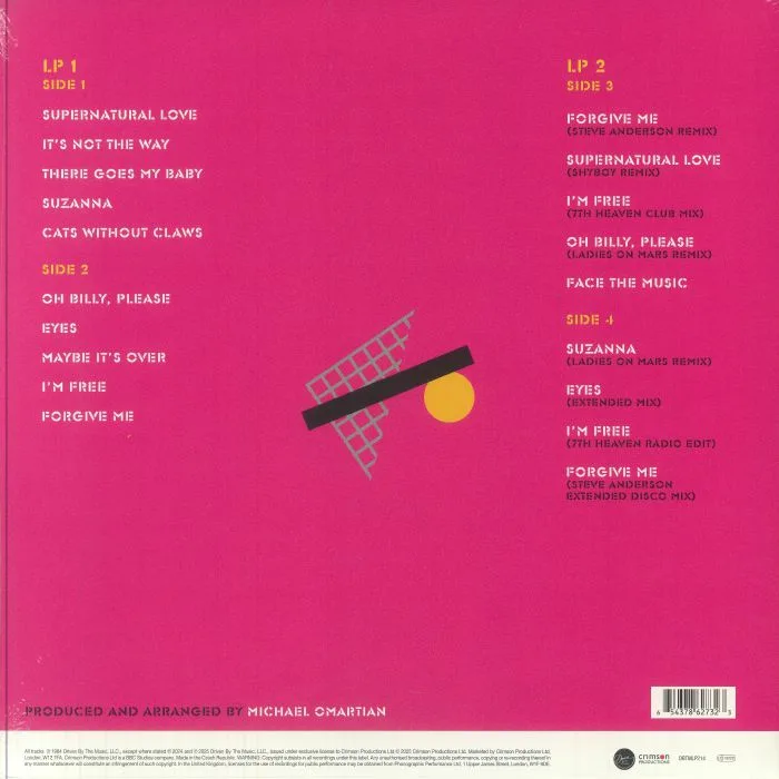 Back cover — Donna SUMMER — Cats Without Claws (40th Anniversary Edition)