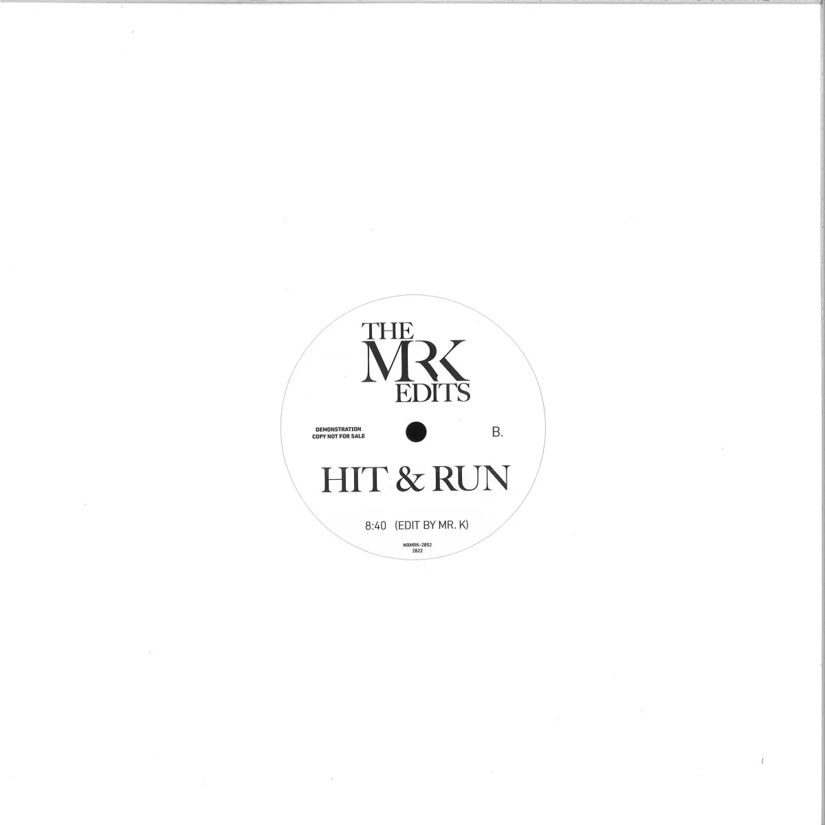 Обратная сторона обложки — Mr. K — I Can't Stay Away/Hit & Run