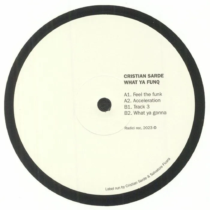 Front cover — Cristian SARDE — What Ya Funq