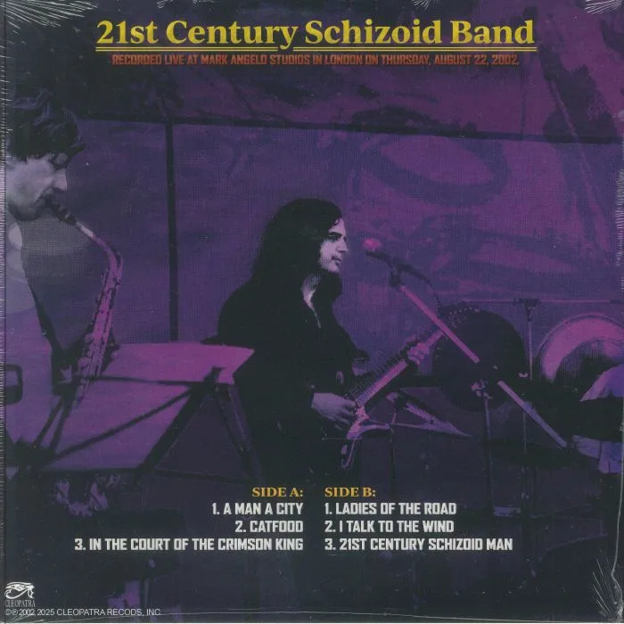 Back cover — 21ST CENTURY SCHIZOID BAND — The London Sessions