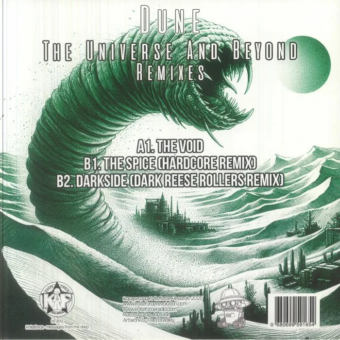 Back cover — DUNE — The Universe & Beyond (remixes)
