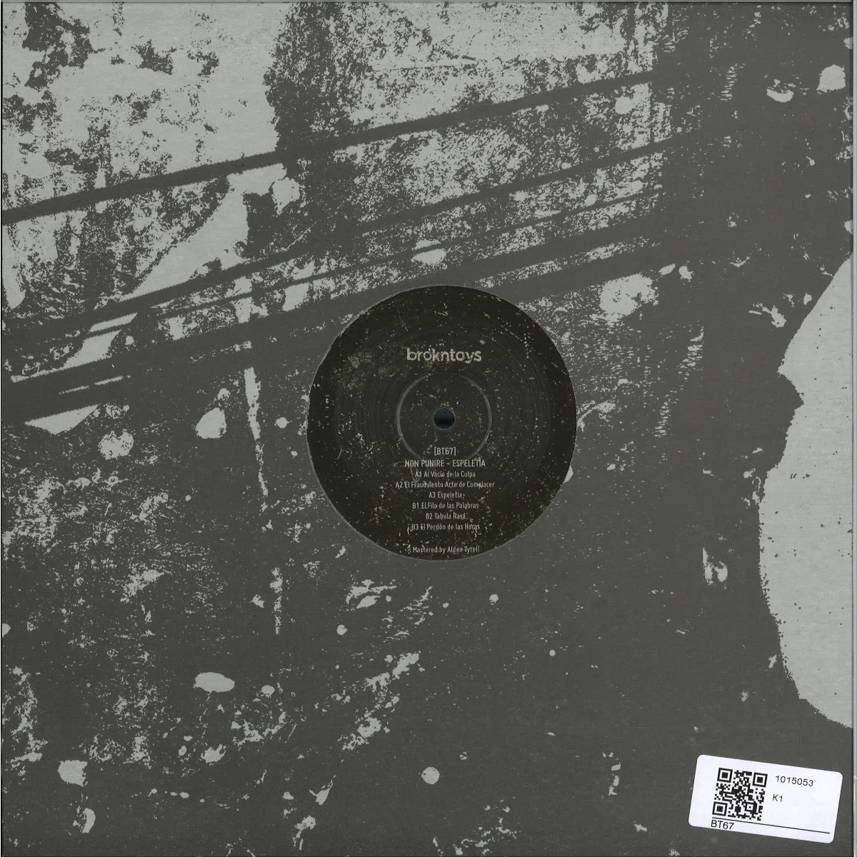 Back cover — Non Punire — Espeletia