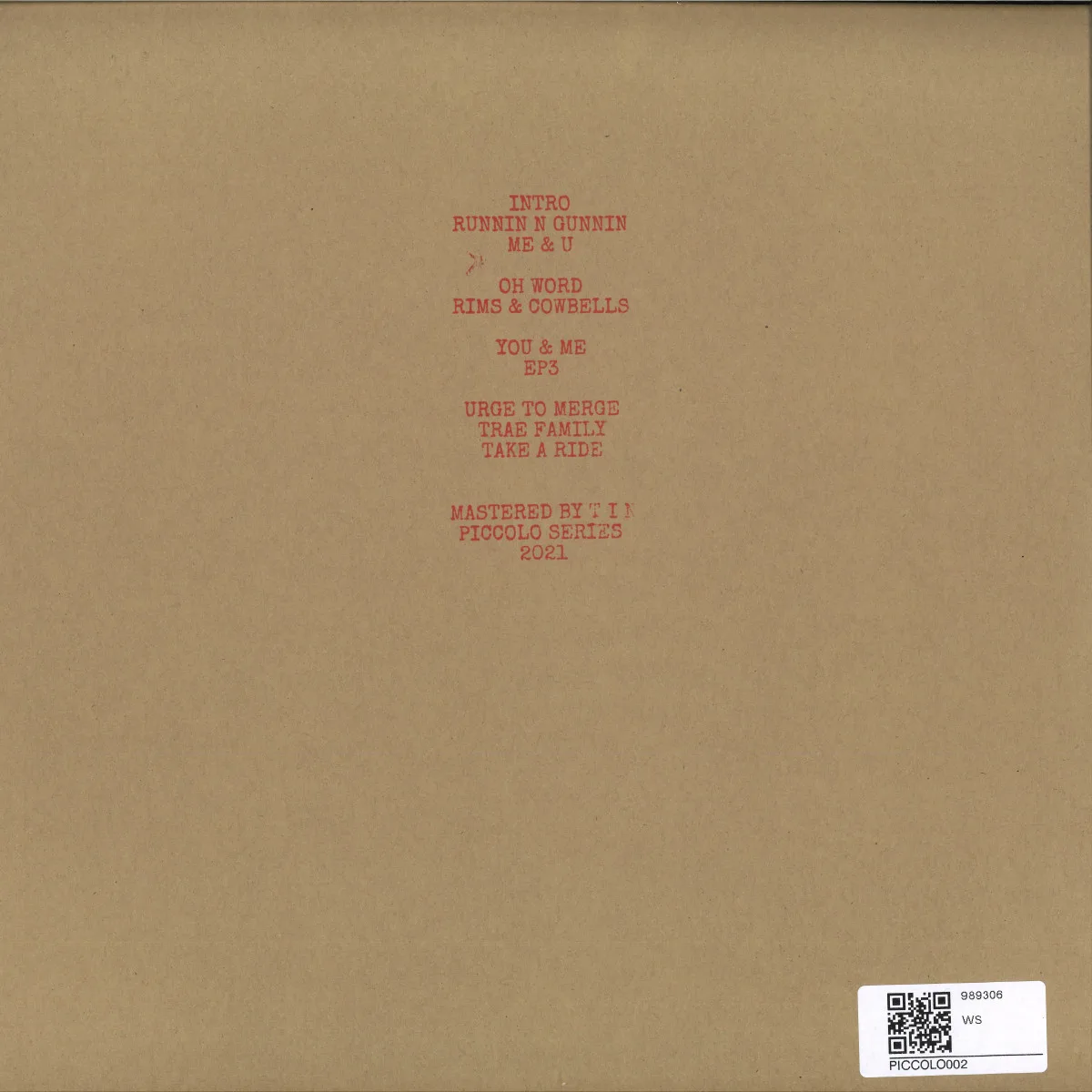 Back cover — Varum — Bassment Business LP 2x12"