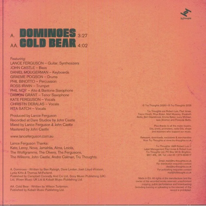 Back cover — Lance FERGUSON — Dominoes