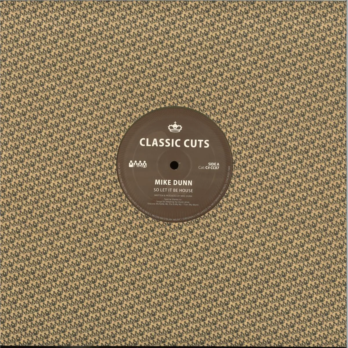 Back cover — Mike Dunn — So Let It Be House