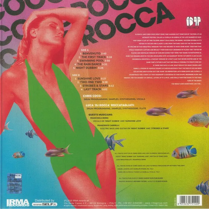 Обратная сторона обложки — Chris COCO / DJ ROCCA — Cocorocca: Discoteca