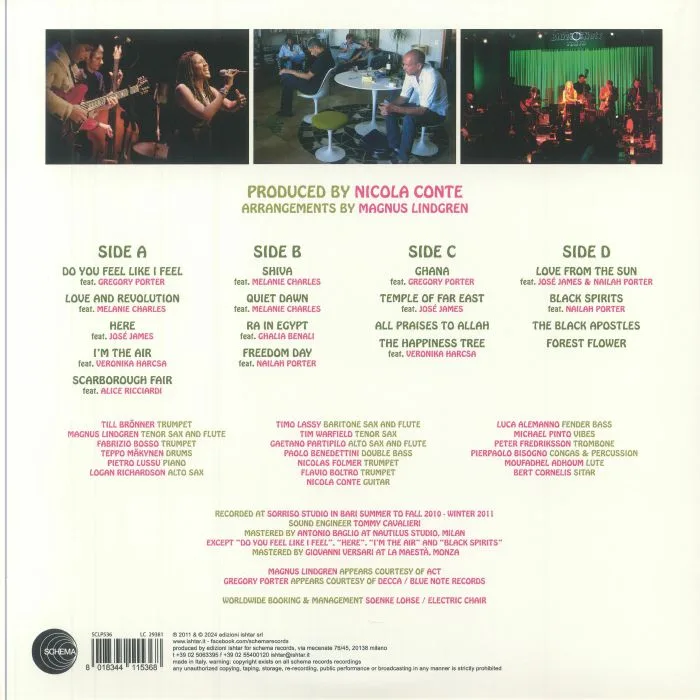Back cover — Nicola CONTE — Love & Revolution (reissue)