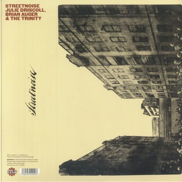 Back cover — Julie DRISCOLL / BRIAN AUGER & THE TRINITY — Streetnoise (reissue)