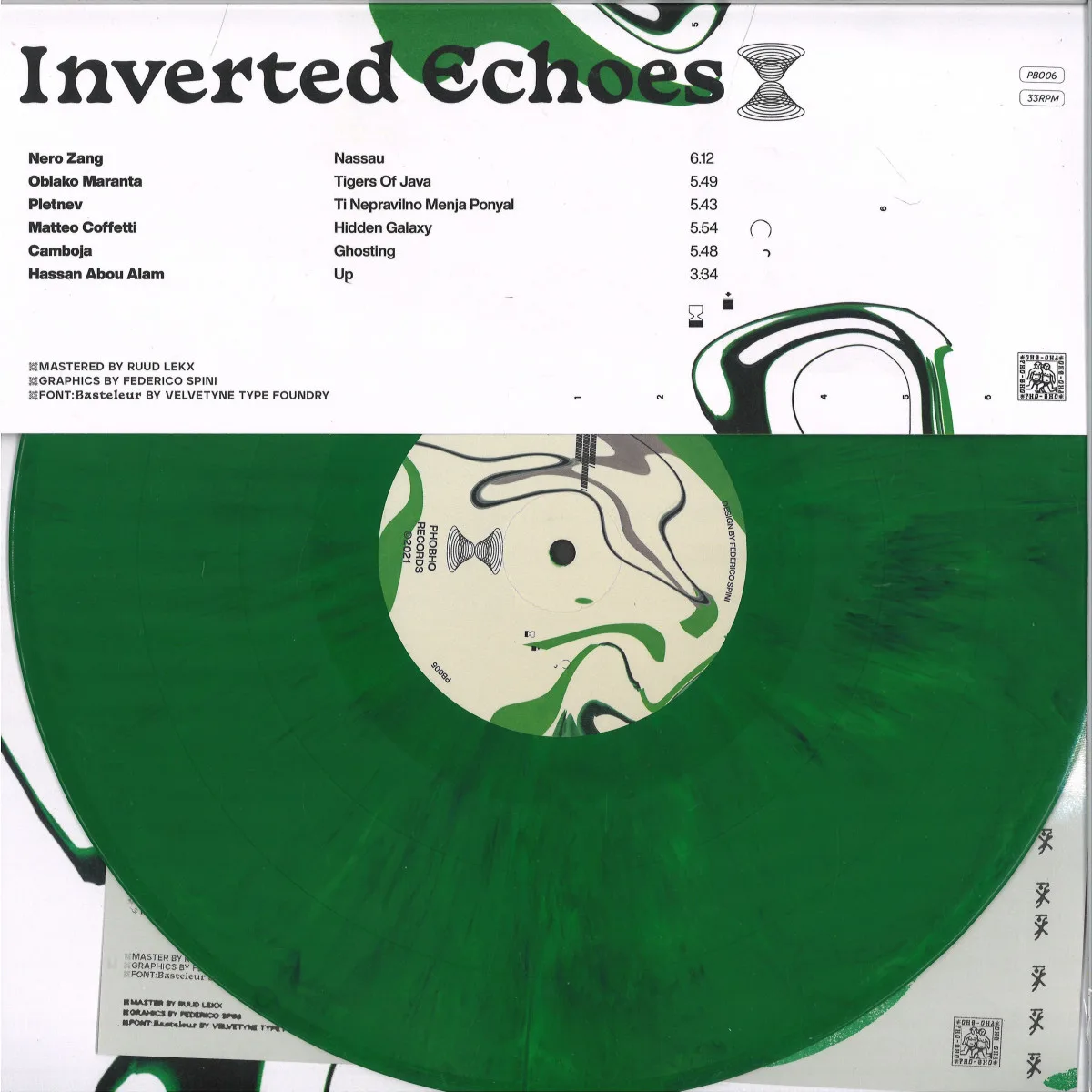 Обратная сторона обложки — Various — PHO BHO VA: INVERTED ECHOES EP