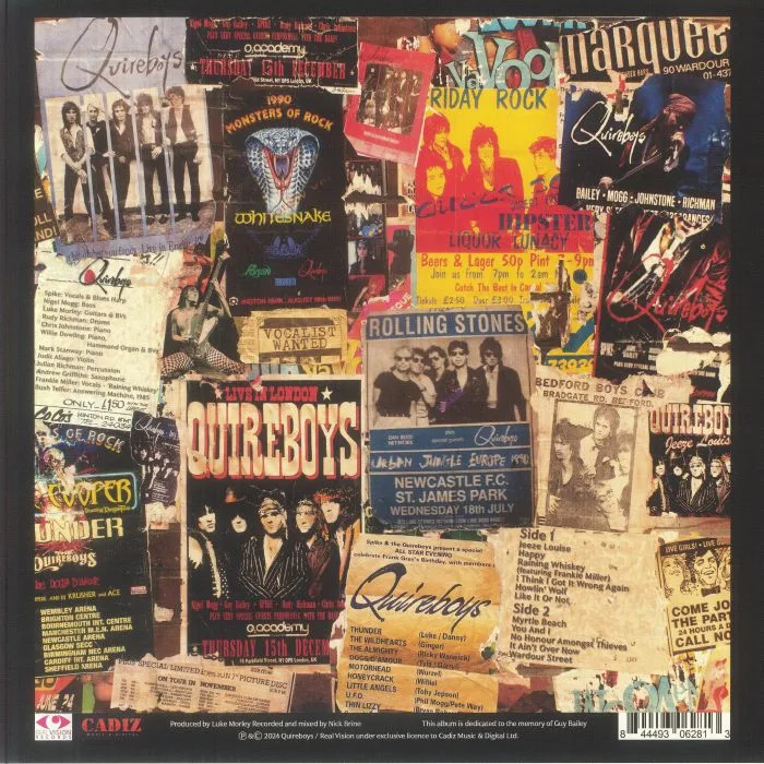 Обратная сторона обложки — The QUIREBOYS — Wardour Street