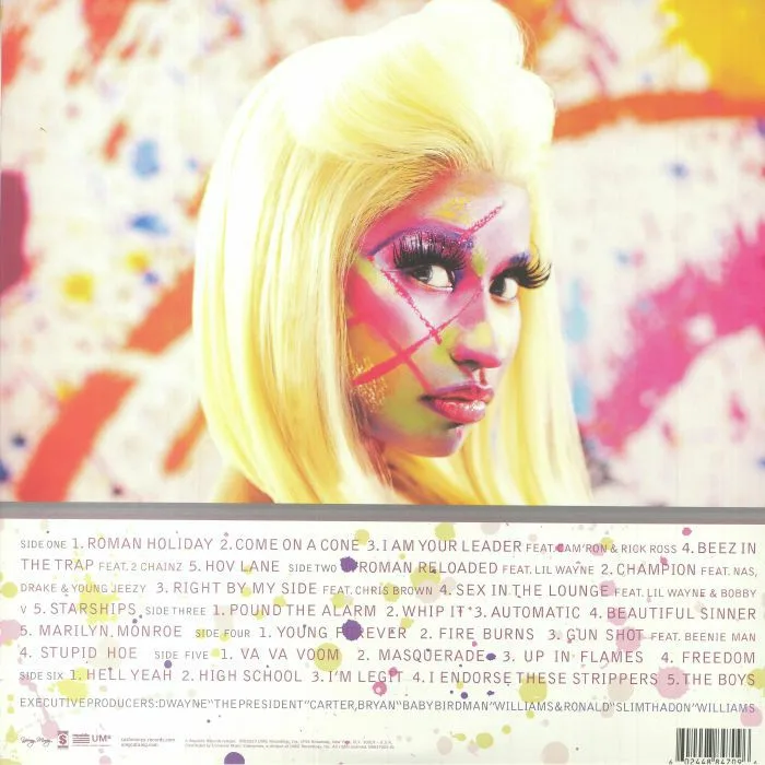 Back cover — Nicki MINAJ — Pink Friday: Roman Reloaded (Deluxe Edition) (B-STOCK)