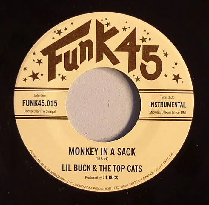 Front cover — LIL BUCK & THE TOP CATS — Monkey In A Sack