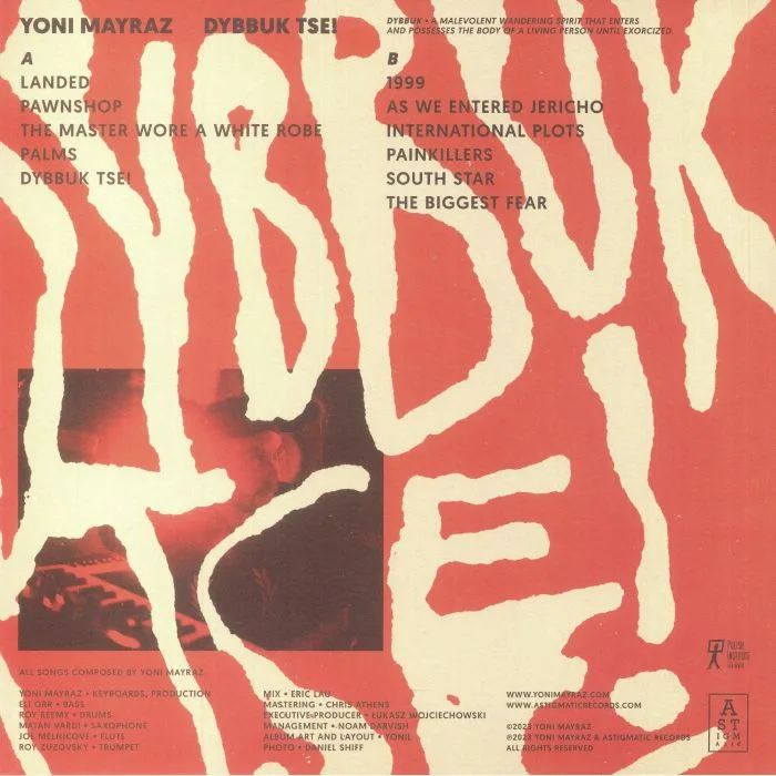 Back cover — Yoni MAYRAZ — Dybbuk Tse!