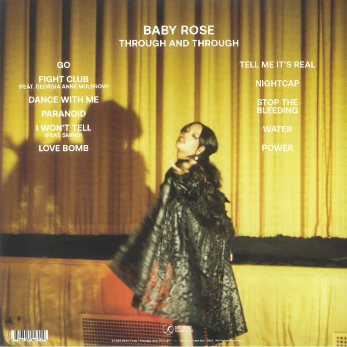 Back cover — BABY ROSE — Through & Through