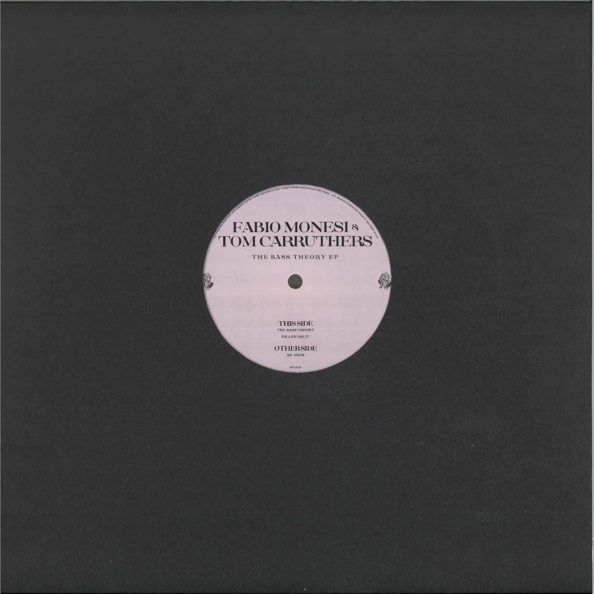 Обратная сторона обложки — Fabio Monesi & Tom Carruthers — The Bass Theory EP