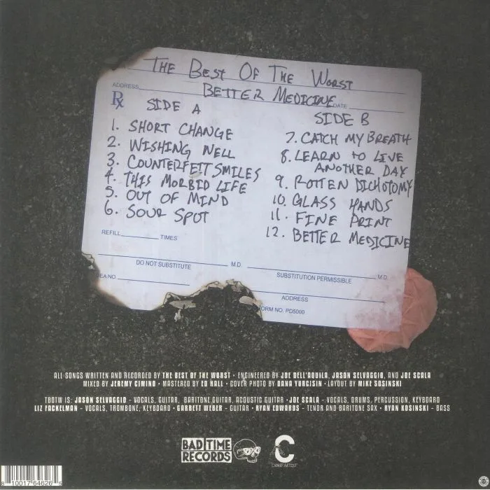 Back cover — The BEST OF THE WORST — Better Medicine