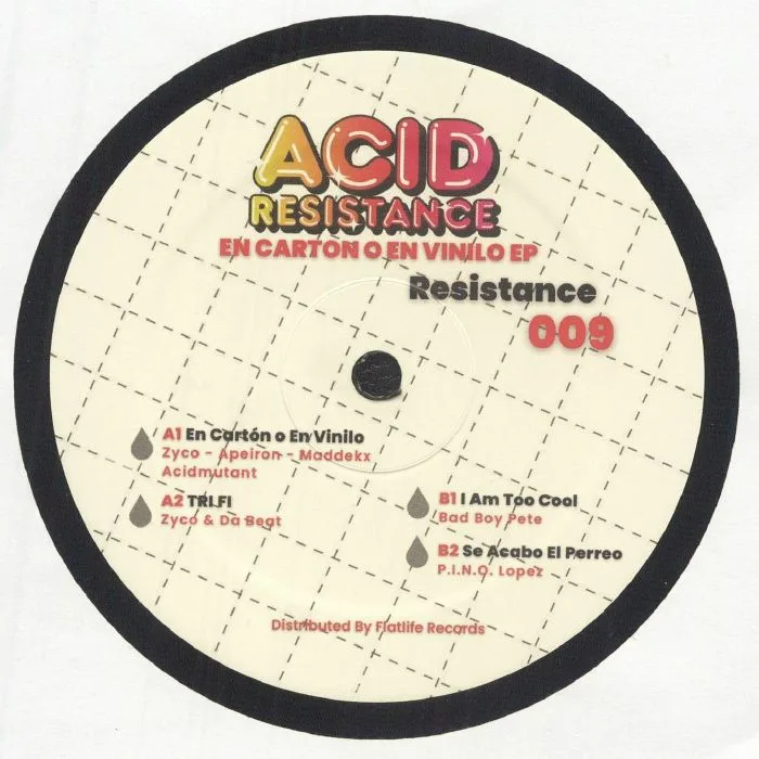 Обратная сторона обложки — ZYCO / APEIRON / MADDEKX / ACIDMUTANT / DA BEAT / BAD BOY PETE / PINO LOPEZ — En Carton O En Vinilo?