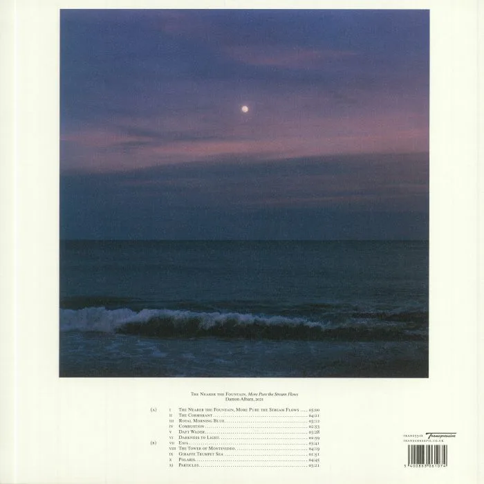 Back cover — Damon ALBARN — The Nearer The Fountain More Pure The Stream Flows