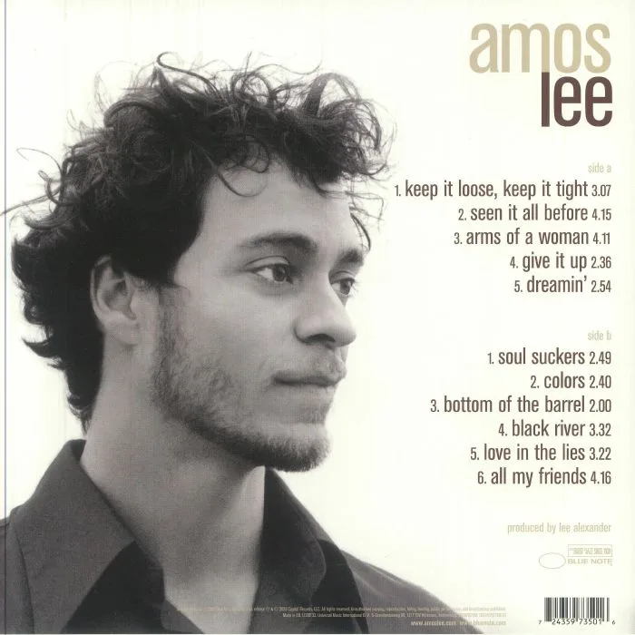 Обратная сторона обложки — Amos LEE — Amos Lee (reissue)