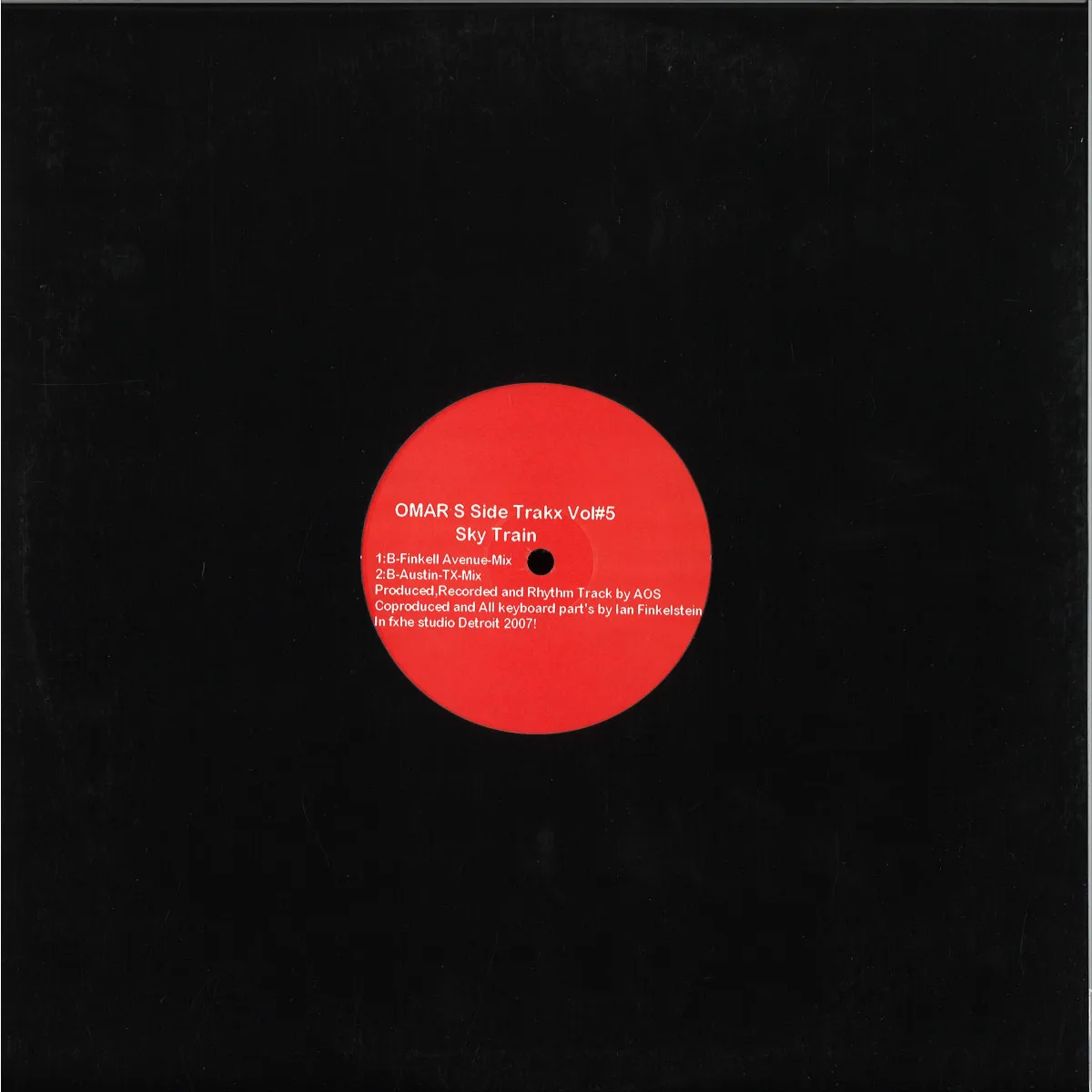 Back cover — Omar S — Side Trakx Vol.5