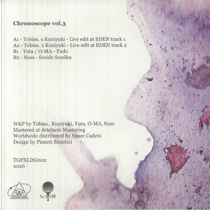 Обратная сторона обложки — TOBIAS / KUNIYUKI / YUTA / O MA / NESS — Chronoscope Vol 3