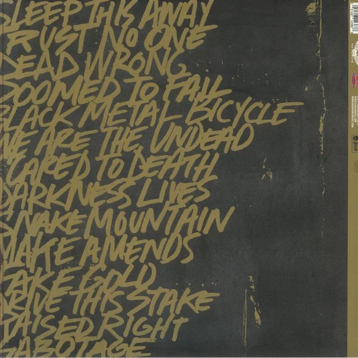 Back cover — CANCER BATS — Bears Mayors Scraps & Bones (reissue)