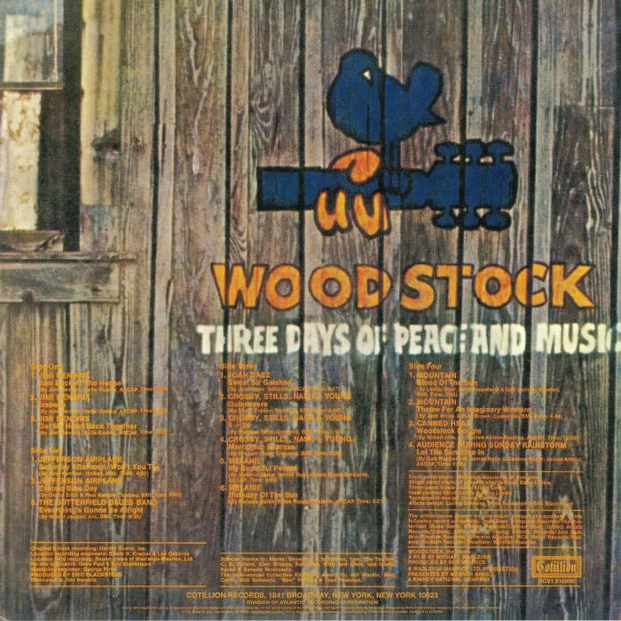 Back cover — VARIOUS — Woodstock Two (50th Anniversary Edition)