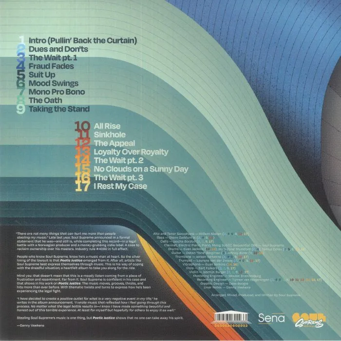 Back cover — SOUL SUPREME — Poetic Justice