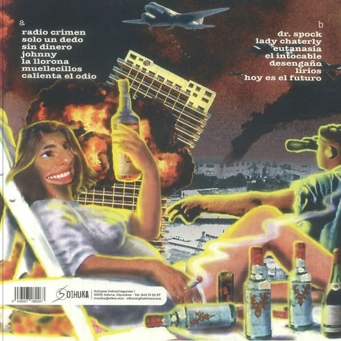 Back cover — LA POLLA RECORDS — Hoy Es El Futuro (reissue)