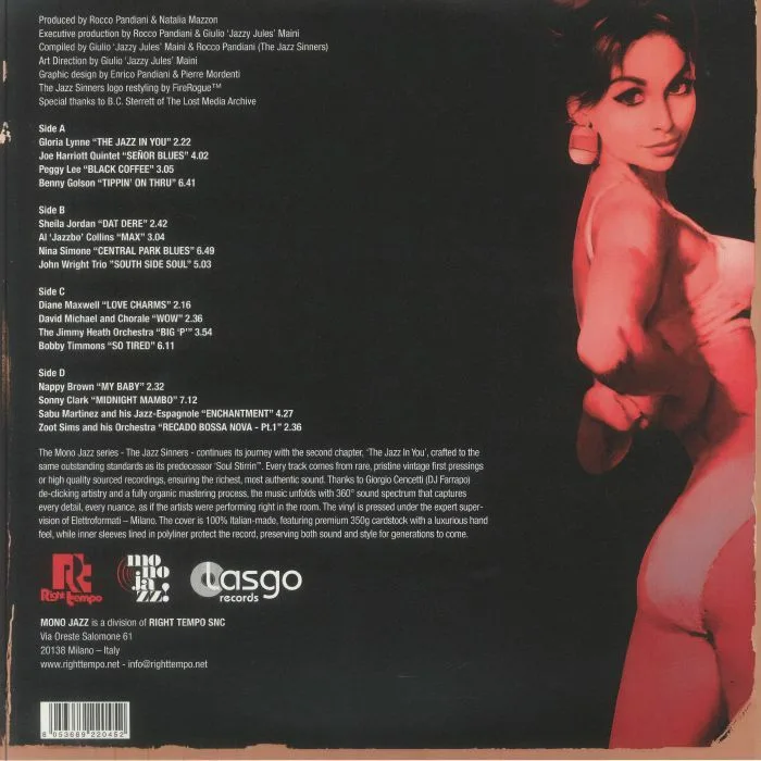 Обратная сторона обложки — VARIOUS — The Jazz Sinners: The Jazz In You Volume 2 (B-STOCK)