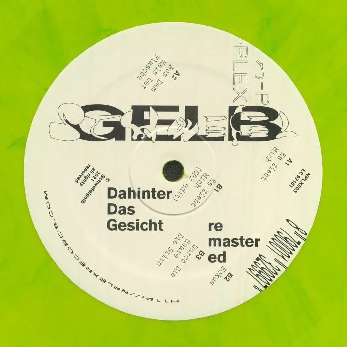 Обратная сторона обложки — Schwefelgelb — Dahinter Das Gesicht