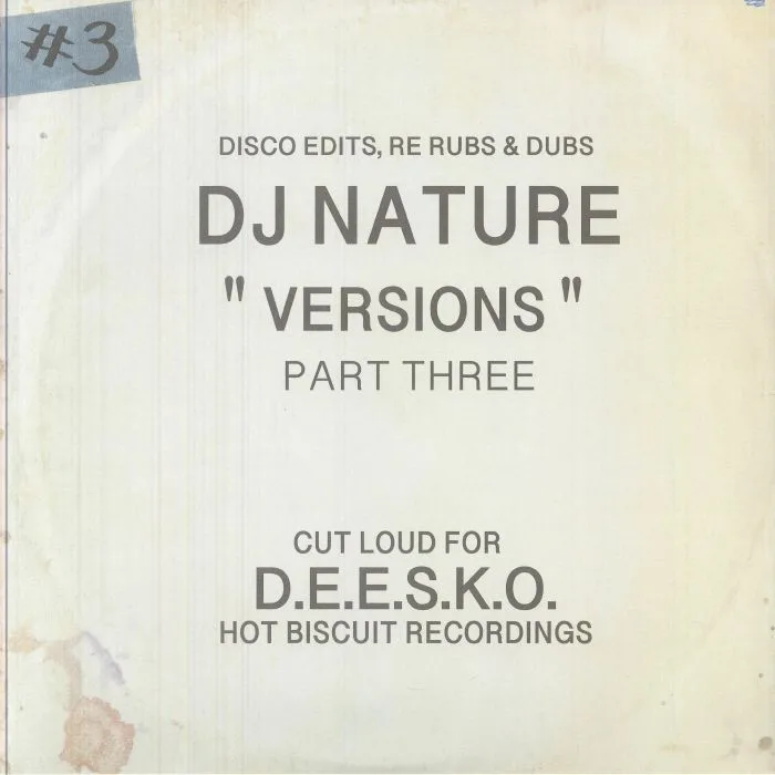 Лицевая сторона обложки — DJ NATURE — Versions Part Three