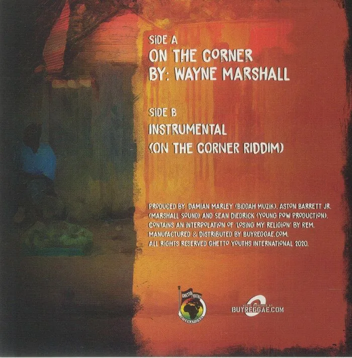 Обратная сторона обложки — Wayne MARSHALL — On The Corner