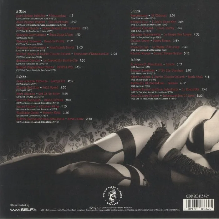 Back cover — VARIOUS — Sexopolis: French Erotic Retro Movies' Grooves