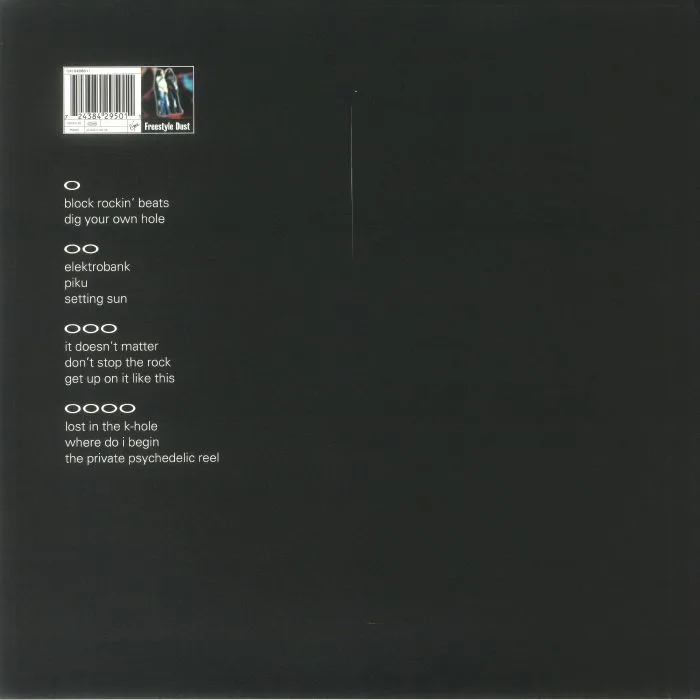 Back cover — The Chemical Brothers — Dig Your Own Hole LP 2x12"