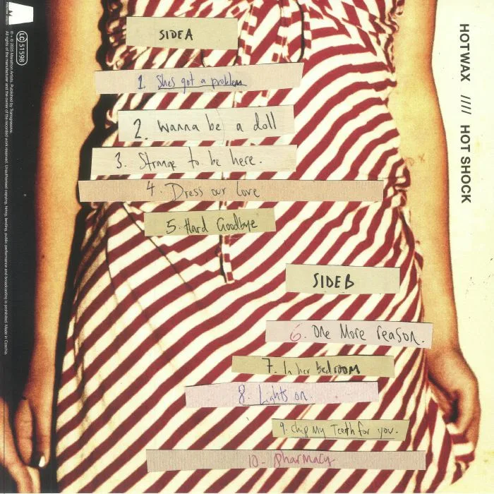 Back cover — HOTWAX — Hot Shock
