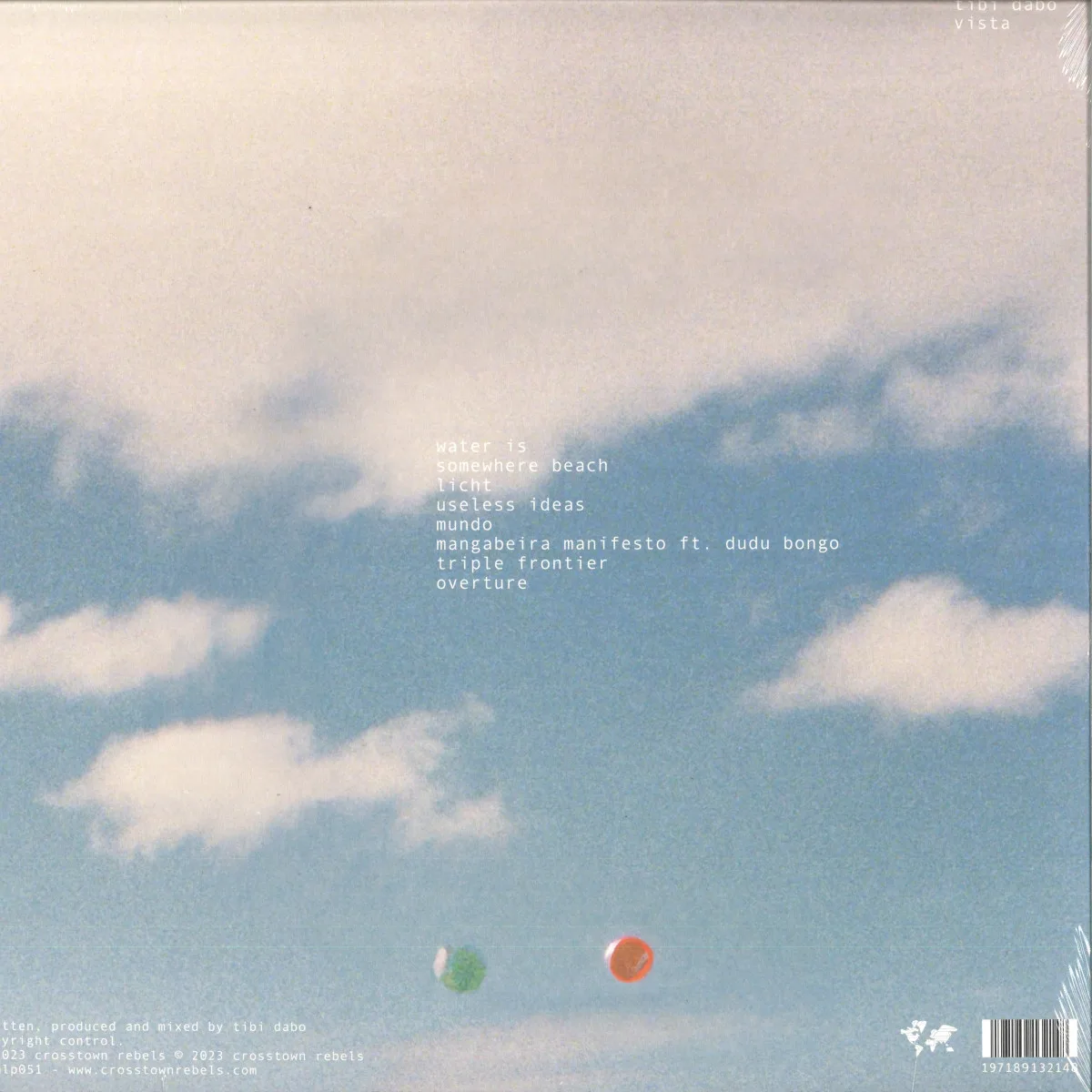 Обратная сторона обложки — Tibi Dabo — Vista LP 2x12"
